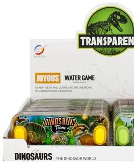 Hračky společenské hry MEGA CREATIVE - Vodní hra s dinosaury 15,5x6,5cm