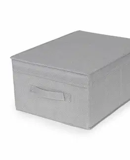 Úložné boxy Compactor Skládací úložný kartonový box Wos, 30 x 43 x 19 cm, šedá
