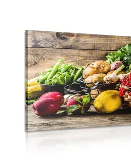 Obrazy jídla a nápoje Obraz čerstvé ovoce a zelenina