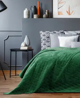 Přikrývky AmeliaHome Přehoz na postel Laila zelená, 220 x 240 cm
