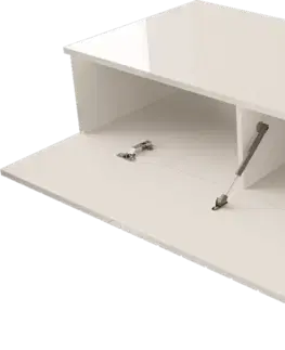 Konferenční stolky ArtSft Konferenční stolek LALO | bílá lesklá