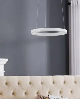 Závěsná světla Arcchio Arcchio Albiona LED závěsné světlo, bílá, 40 cm
