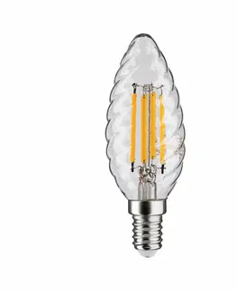 LED žárovky PAULMANN LED svíčka 4,7 W E14 čirá teplá bílá 287.07