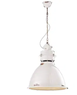 Závěsná světla Ferroluce Závěsné světlo C1750 keramické stínidlo, bílá