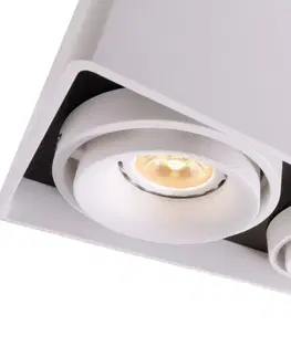 Moderní bodová svítidla Light Impressions Kapego stropní přisazené svítidlo Mona II 220-240V AC/50-60Hz GU10 2x max. 50,00 W 186 mm bílá 348004