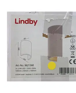 Svítidla Lindby Lindby - LED Nástěnné svítidlo JENKE 2xLED/2,5W/230V 