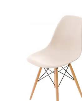 Výprodej nábytku skladem ArtD Jídelní židle P016W PP inspirovaná DSW | béžová