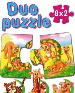 Hračky puzzle DOHÁNY TOYS - Puzzle duo mix 8x2ks