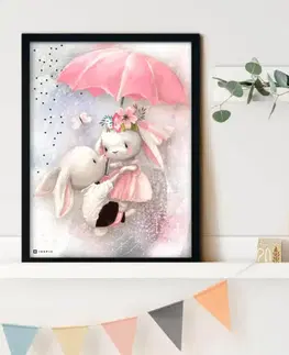 Obrazy do dětského pokoje Obraz pro děti - Létající králíky