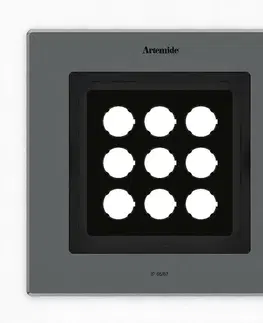 LED podhledová svítidla Artemide Ego Flat 220 downlight čtverec EL 3000K Inox IK10 T42016ELPTW00