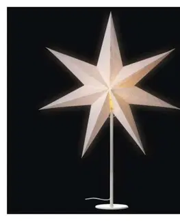 Vánoční svícny EMOS Svícen na žárovku STARLIGHT s papírovou hvězdou bílý