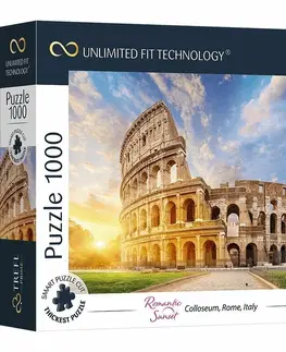 Hračky puzzle TREFL - Prime puzzle 1000 UFT - Romantický západ slunce: Koloseum v Římě, Itálie