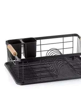 Odkapávače nádobí Kela Odkapávač na nádobí Rica, kovový, černá, 42 x 31,5 x 15 cm