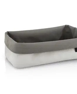 Úložné boxy Oboustranný košík na kosmetické potřeby ARA velký pískový/šedohnědý BLOMUS