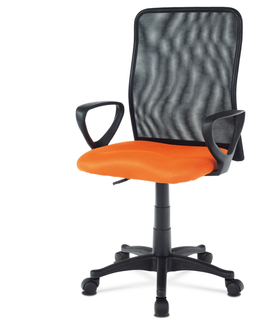 Kancelářské židle Kancelářská židle MEDLEY, oranžová / černá