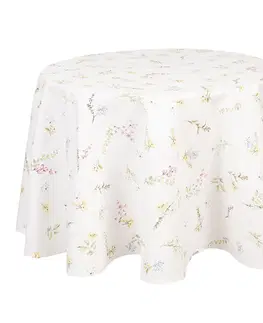 Ubrusy Kulatý ubrus na stůl Happy Florals - Ø 170 cm Clayre & Eef HFL07