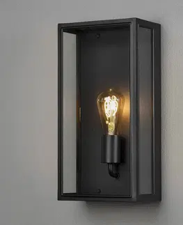 Venkovní nástěnná svítidla Konstsmide Venkovní nástěnné světlo Carpi, černá 20,5 x 40 cm