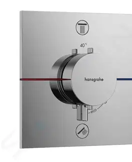 Koupelnové baterie HANSGROHE ShowerSelect Comfort Termostatická baterie pod omítku, pro 2 spotřebiče, chrom 15572000