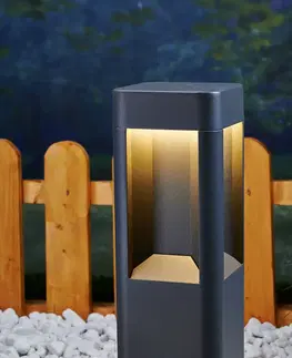 Sloupková světla Lucande Světlo Annika LED s hliníkovou základnou, 50 cm