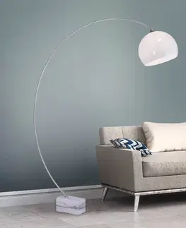 Obloukové lampy Paul Neuhaus Elegantní oblouková lampa Mani s kabelovým spínačem