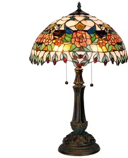 Svítidla Stolní lampa Tiffany Grapevine - Ø 41*67 cm Clayre & Eef 5LL-5530