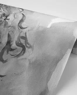 Černobílé tapety Tapeta černobílý ženský portrét