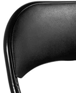 Zahradní židle a křesla TZB Sada 4 cateringových židlí BASICO černá