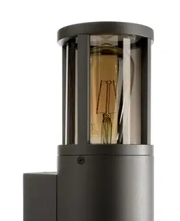 Moderní venkovní nástěnná svítidla Light Impressions Deko-Light nástěnné přisazené svítidlo - Facado II kulaté tónované, 1x max 20 W, šedá 731153
