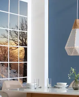 Luxusní designové závěsné lampy Estila Designová závěsná lampa Scandinavia bílá