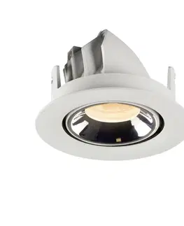 LED podhledová svítidla SLV BIG WHITE NUMINOS GIMBLE XS zápustné stropní svítidlo bílé/chrom 2700 K 40° 1005827