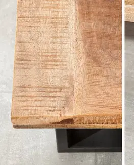 Židle Jídelní lavice THOR Dekorhome Přírodní dřevo