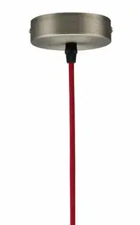 Moderní závěsná svítidla PAULMANN Závěsné svítidlo Neordic Eldar E27 max. 1x20W červená/leštěná 503.86