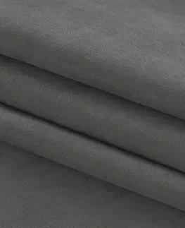 Záclony HOMEDE Závěs MILANA klasický flex 7,5 cm s dvojitým záhybem šedý, velikost 220x225