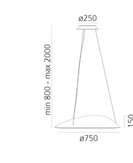 Designová závěsná svítidla Artemide Ameluna - Bluetooth 1401010APP