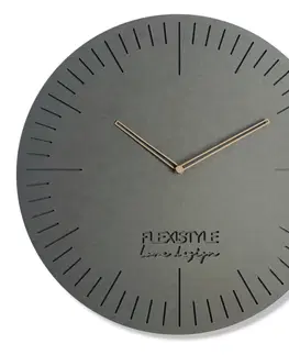 Nástěnné hodiny Elegantní hodiny do obývacího pokoje NATURAL 50cm