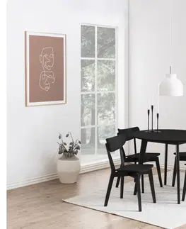 Židle Dkton Designová jídelna židle Nieves černá