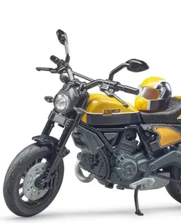 Hračky BRUDER - 63053 Motocykl Ducati Scrambler s jezdcem