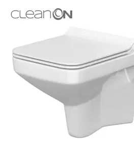 WC sedátka Rapid SL pro závěsné WC 38528SET s chromovou deskou + WC CERSANIT CLEANON COMO + SEDÁTKO 38772001 CO1