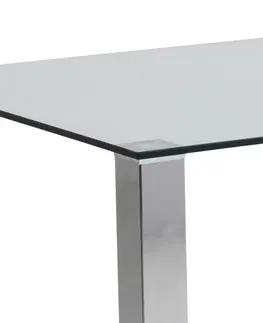 Jídelní stoly Actona Jídelní stůl Kante sklo/chrom