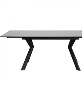 Rozkládací stoly KARE Design Rozkládací stůl stůl Xenia - černý, 140(+30+30)x80cm