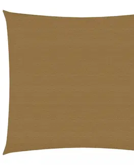 Stínící textilie Stínící plachta obdélníková HDPE 2,5 x 3 m Dekorhome Krémová