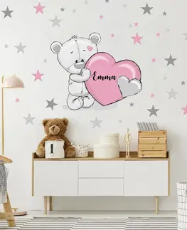 Samolepky na zeď Dětská samolepka na stěnu - Medvídek