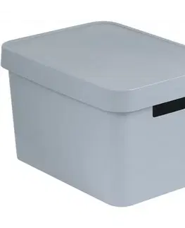 Úložné boxy Curver Úložný box s víkem INFINITY 17 l, šedá