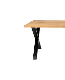 Jídelní stoly Norddan Designový jídelní stůl Jonathon 140 cm přírodní dub