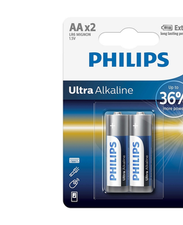 Baterie primární Philips Philips LR6E2B/10 - 2 ks Alkalická baterie AA ULTRA ALKALINE 1,5V 