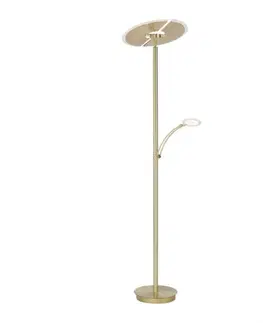 LED stojací lampy PAUL NEUHAUS LED stojací svítidlo, svítidlo na čtení, matná mosaz, design 2700-5000K PN 673-60
