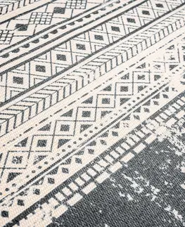 Koberce a koberečky Dakls Kobercový běhoun Proužky šedá, 90 x 60 cm