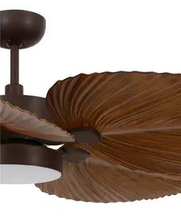 Stropní ventilátory se světlem Beacon Lighting Stropní ventilátor Bali s LED světlem, bronz