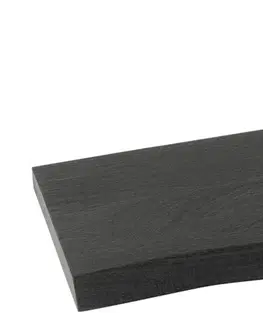 Regály a poličky Černá nástěnná dřevěná police z mangového dřeva Gerard Mango S - 70*27*4cm J-Line by Jolipa 23910