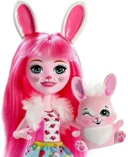 Hračky panenky MATTEL -  Mattel Enchantimals panenka se zvířátkem (Bree Zajacová a Twist)
